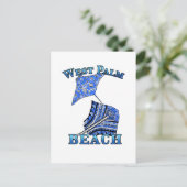 ウェストパームビーチフロリダバケーショントライバルスティングレイ ポストカード (スタンド正面)