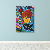 ウェストフィリーのグラフィティ#2 キャンバスプリント (インサイチュ (ウッドフロア))