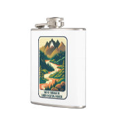 ウェストブランチファーミントンリバーコネチカット色 フラスク (左)