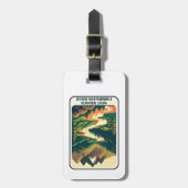 ウェストブランチファーミントンリバーコネチカット色 ラゲッジタグ (正面縦)