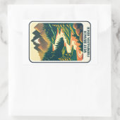 ウェストブランチファーミントンリバーコネチカット色 長方形シール (バッグ)