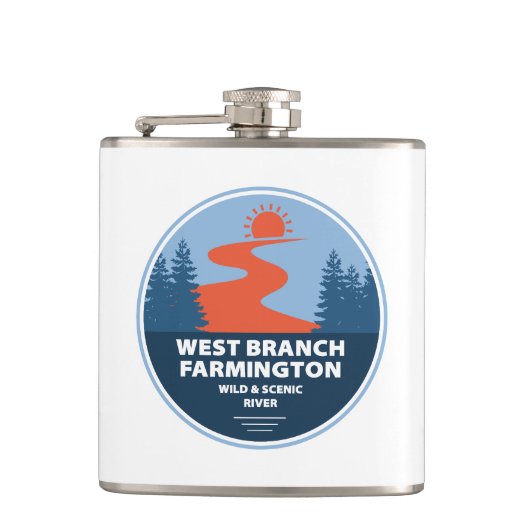 ウェストブランチファーミントンワイルドアンドシーニックリバー フラスク (正面)