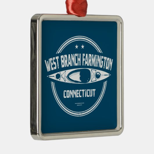 ウェストブランチ ファーミントン川 コネチカット州 カヤッキング メタルオーナメント (右)