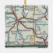 ウェストプレインズのMOヴィンテージマップ セラミックオーナメント (正面)
