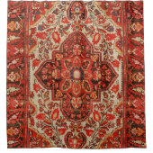 ウェストペルシアサルークバーンレッドオレンジ  シャワーカーテン (正面)