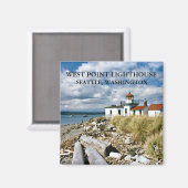 ウェストポイントライトハウス、ワシントン磁石 マグネット (正面/裏面)