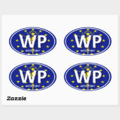 ウェストポイント_ USMAステッカー_インディアナ 楕円形シール (シート)