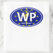 ウェストポイント_ USMAステッカー_インディアナ 楕円形シール (バッグ)