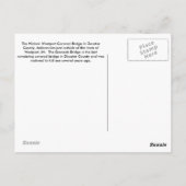 ウェストポートカバーブリッジポストカード ポストカード (裏面)