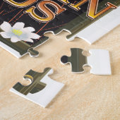 ウェストマン諸島アイスランド旅行ポスター ジグソーパズル (側面)