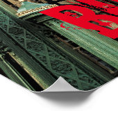 ウェストミンスターのビッグベンのロンドンの贈り物 ポスター (角)