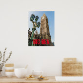 ウェストミンスターのビッグベンのロンドンの贈り物 ポスター (キッチン)