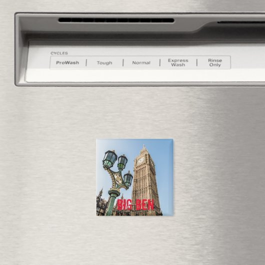 ウェストミンスターのビッグベンのロンドンの贈り物 マグネット (インサイチュ (食洗機))