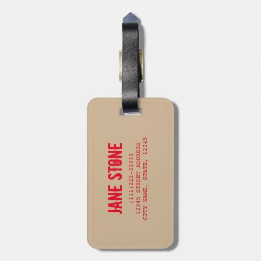 ウェストミンスターのビッグベンのロンドンの贈り物 ラゲッジタグ (裏面縦)