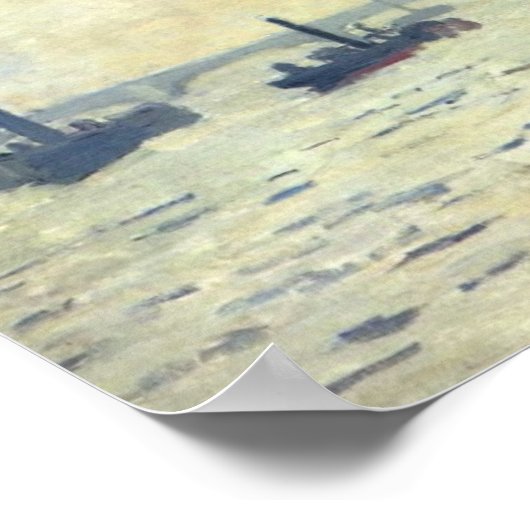 ウェストミンスターの下のテムズ – クロード・モネ ポスター (角)