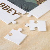 ウェストミンスターアビーイングランド旅行アートヴィンテージ ジグソーパズル (側面)