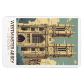 ウェストミンスターアビーイングランド旅行アートヴィンテージ マグネット (横)