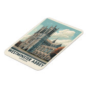 ウェストミンスターアビーロンドンヴィンテージトラベル マグネット (左側)