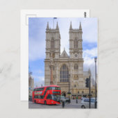 ウェストミンスターアビーロンドンUKポストカード ポストカード (正面/裏面)