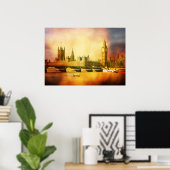 ウェストミンスターパレスアンドブリッジ ポスター (ホームオフィス)