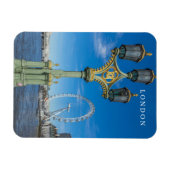 ウェストミンスターブリッジからのロンドンビュー冷蔵庫用マグネット マグネット (横)