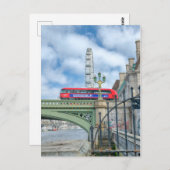 ウェストミンスターブリッジ、ロンドン英国ポストカード ポストカード (正面/裏面)
