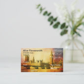 ウェストミンスター宮殿とビッグベンとの橋 名刺 (スタンド正面)