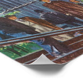 ウェストミンスター宮殿のビッグベンクロックタワー ポスター (角)