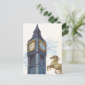 ウェストミンスター宮殿のビッグベンクロックタワー ポストカード (スタンド正面)