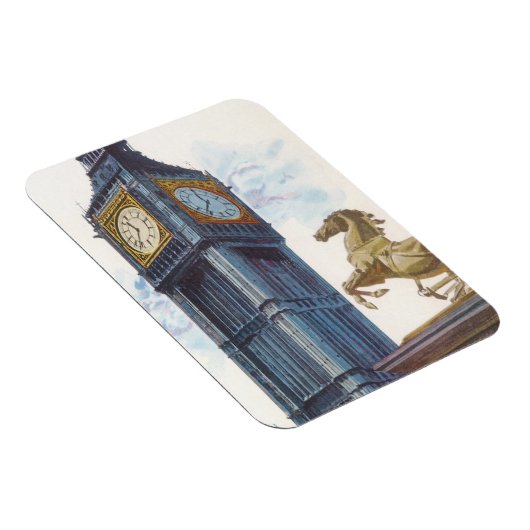 ウェストミンスター宮殿のビッグベンクロックタワー マグネット (右側)