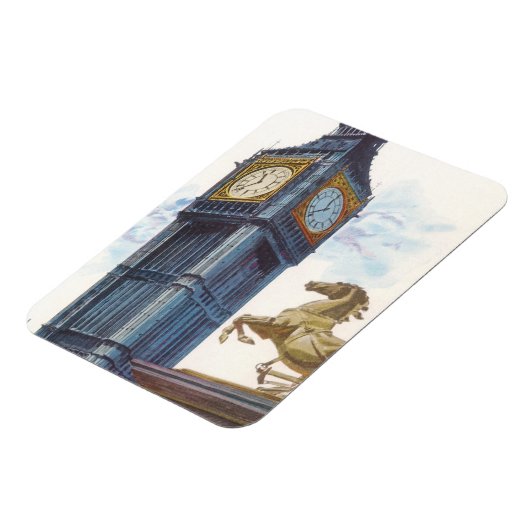 ウェストミンスター宮殿のビッグベンクロックタワー マグネット (左側)