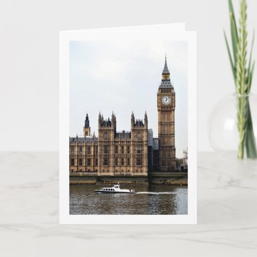 ウェストミンスター宮殿警察パトロール、ロンドン カード (正面)