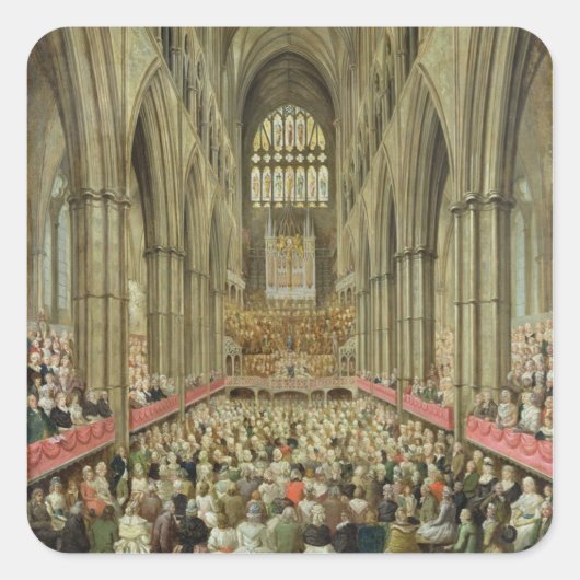 ウェストミンスター寺院のインテリアビュー スクエアシール (正面)