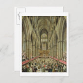 ウェストミンスター寺院のインテリアビュー ポストカード (正面/裏面)
