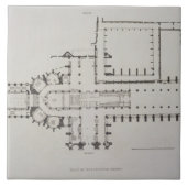 ウェストミンスター寺院の計画は、「Westminstからの1つをめっきします タイル (正面)