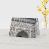 ウェストミンスター寺院グリーティングカード カード (黄色い花)