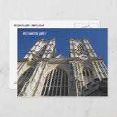 ウェストミンスター寺院、ロンドン・イングランド ポストカード (正面/裏面)