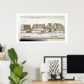 ウェストミンスター市の一部、1647 (版木、銅版、版画) ポスター (ホームオフィス)