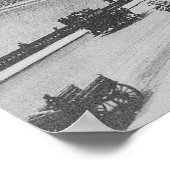 ウェストミンスター橋と家 ポスター (角)