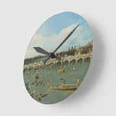 ウェストミンスター橋、ロンドン、市長と ラウンド壁時計 (傾斜)