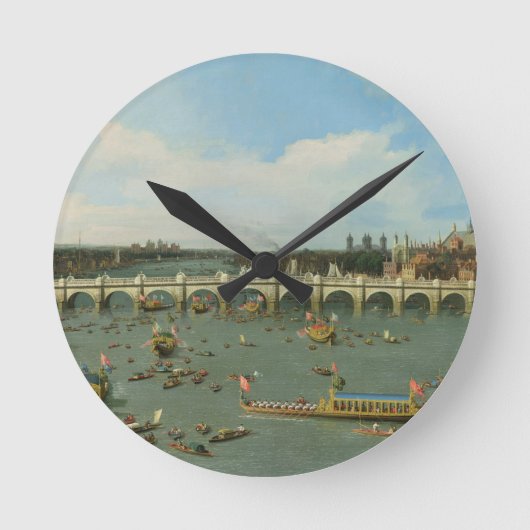 ウェストミンスター橋、ロンドン、市長と ラウンド壁時計 (正面)