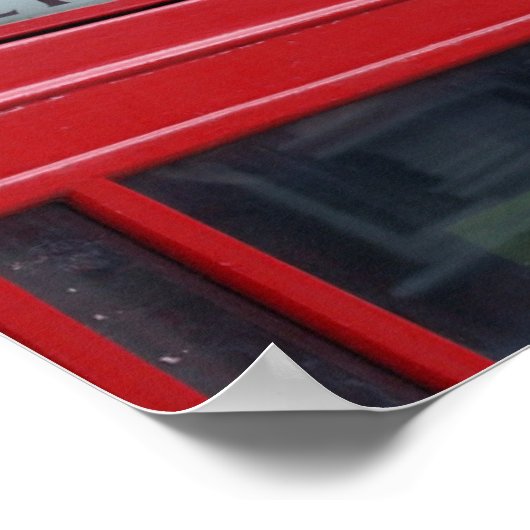 ウェストミンスター礼拝堂 – ロンドンレッドフォンボックスポスター ポスター (角)