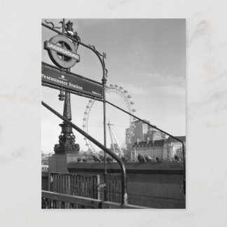 ウェストミンスター駅、ロンドンUKポストカード ポストカード