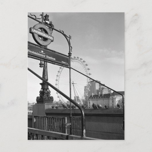 ウェストミンスター駅、ロンドンUKポストカード ポストカード (正面)