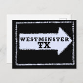 ウェストミンスター(テキサス州)パッチ ポストカード (正面/裏面)