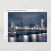 ウェストミンスター・ロンドン国会議事堂 ポストカード (正面/裏面)