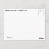 ウェストミンスター・ロンドン国会議事堂 ポストカード (裏面)