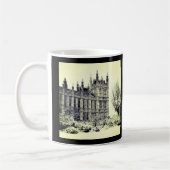 ウェストミンスター、国会議事堂、ウィンターロンドン-英国 コーヒーマグカップ (左)