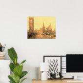 ウェストミンスター：国会議事堂c.1860 (油 ポスター (ホームオフィス)