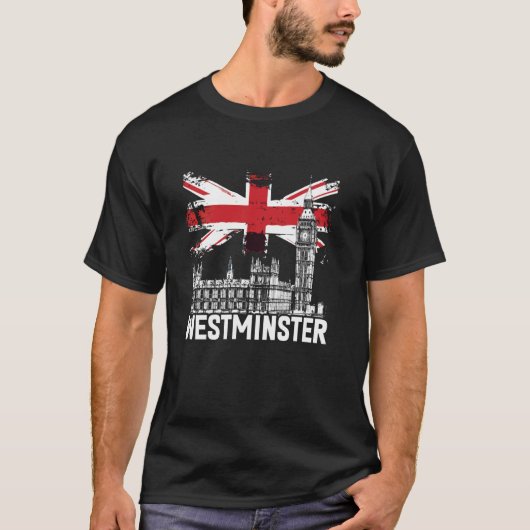ウェストミンスター + 英国旗 Tシャツ (正面)